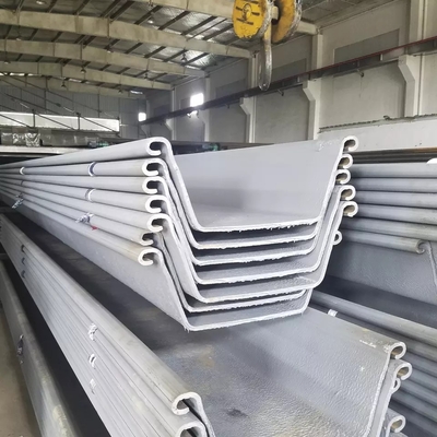 Hot Rolled Larssen Sheet Pile U Type Q235 / Q235B / Q345