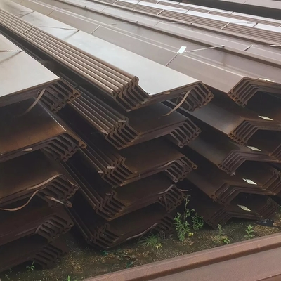 Q235 Q345 Z Type Steel Sheet Pile Hot Rolled 6 - 25mm Thickness