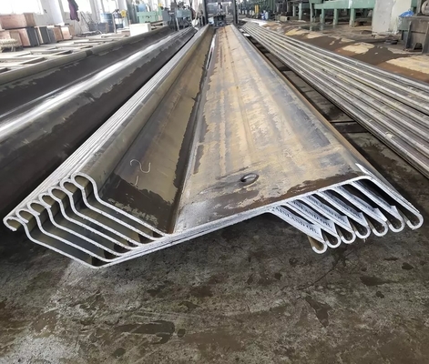 Q235 Q345 Z Type Steel Sheet Pile Hot Rolled 6 - 25mm Thickness