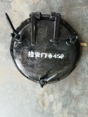 ISO rustproof Industrial Cast Iron Boiler Doors Refractory Material