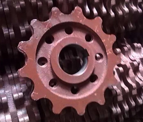 Heat Treatment Boiler Sprocket Wheel Double Pitch Chain Sprocket Antirust